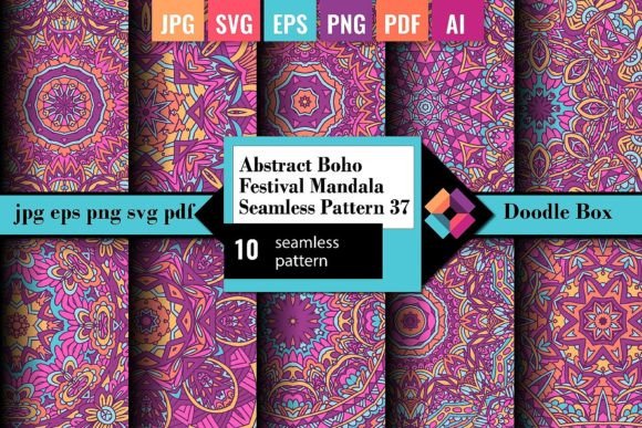 Abstract Boho Vector Festive Mandala Sea Graphics & Patterns Review