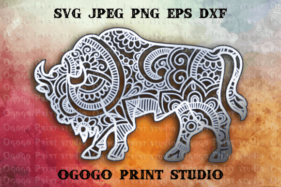 Bison 3D Layered Mandala SVG: A Designer's Review for Modern Websites