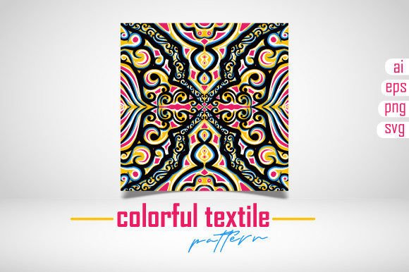 Colorful Textile Pattern Design for Modern Graphics