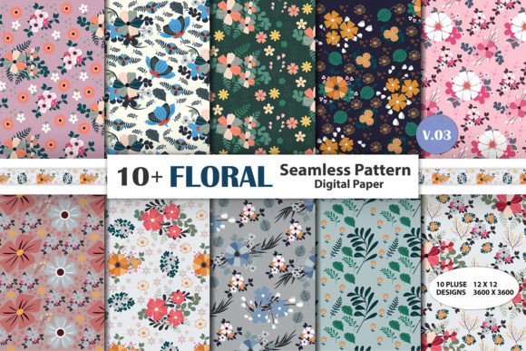 Floral Digital Paper Seamless Pattern: A Designer's Review of Graphics and Patterns