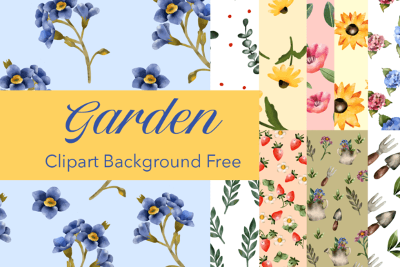 Garden Clipart Background Free Graphics for Freebies