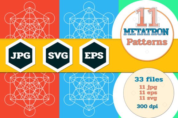 Metatron Symbol Pattern Design: Premium Graphics and Patterns for Editorial Use