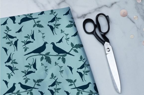 Nature Pattern-with-birds 2, SVG: Premium Graphics for Patterns