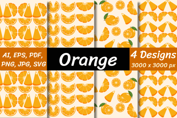 Orange Graphics and Patterns for Local Branding