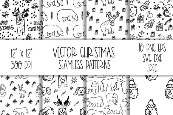 Polar Bear Digital Paper: Linen Fabric for Graphics and Patterns