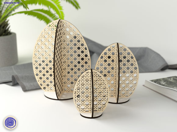 Rattan, Cane, Eggs - Laser Cut Files for Spring