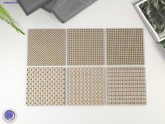Rattan, Cane, Weaving - Laser Cut Files for Wall Decor