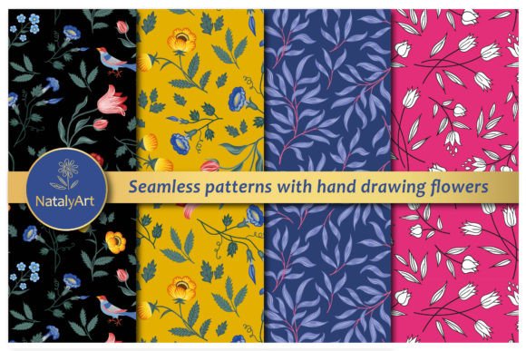 Seamless Pattern with Flowers: A Graphics Review for Patterns