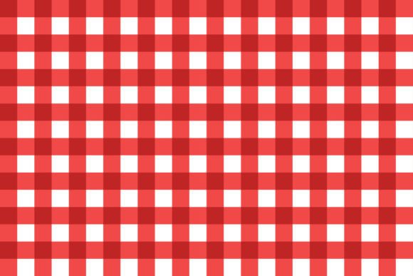Seamless Red Gingham Pattern for Graphics and Patterns