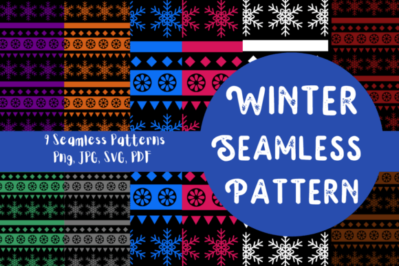 Winter Seamless Pattern: Graphics and Patterns for Crafters