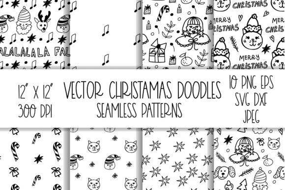 Winter Seamless Pattern Svg. Vector Seam for Graphics and Patterns